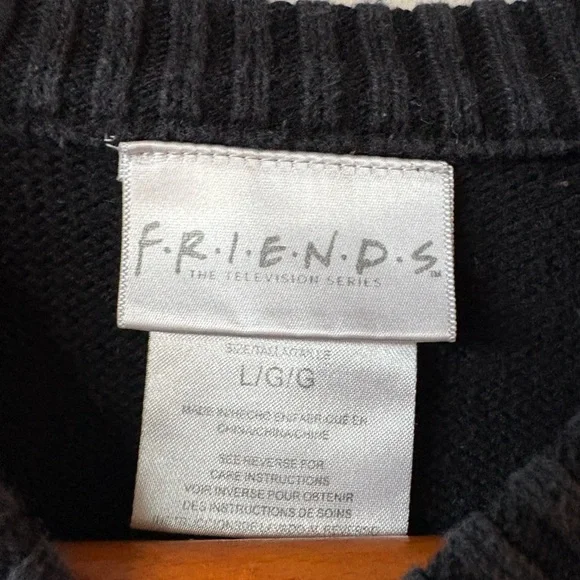 Friends TV Show Central Perk 100% Cotton Lobster Sweater sz Large - Picture 5 of 8